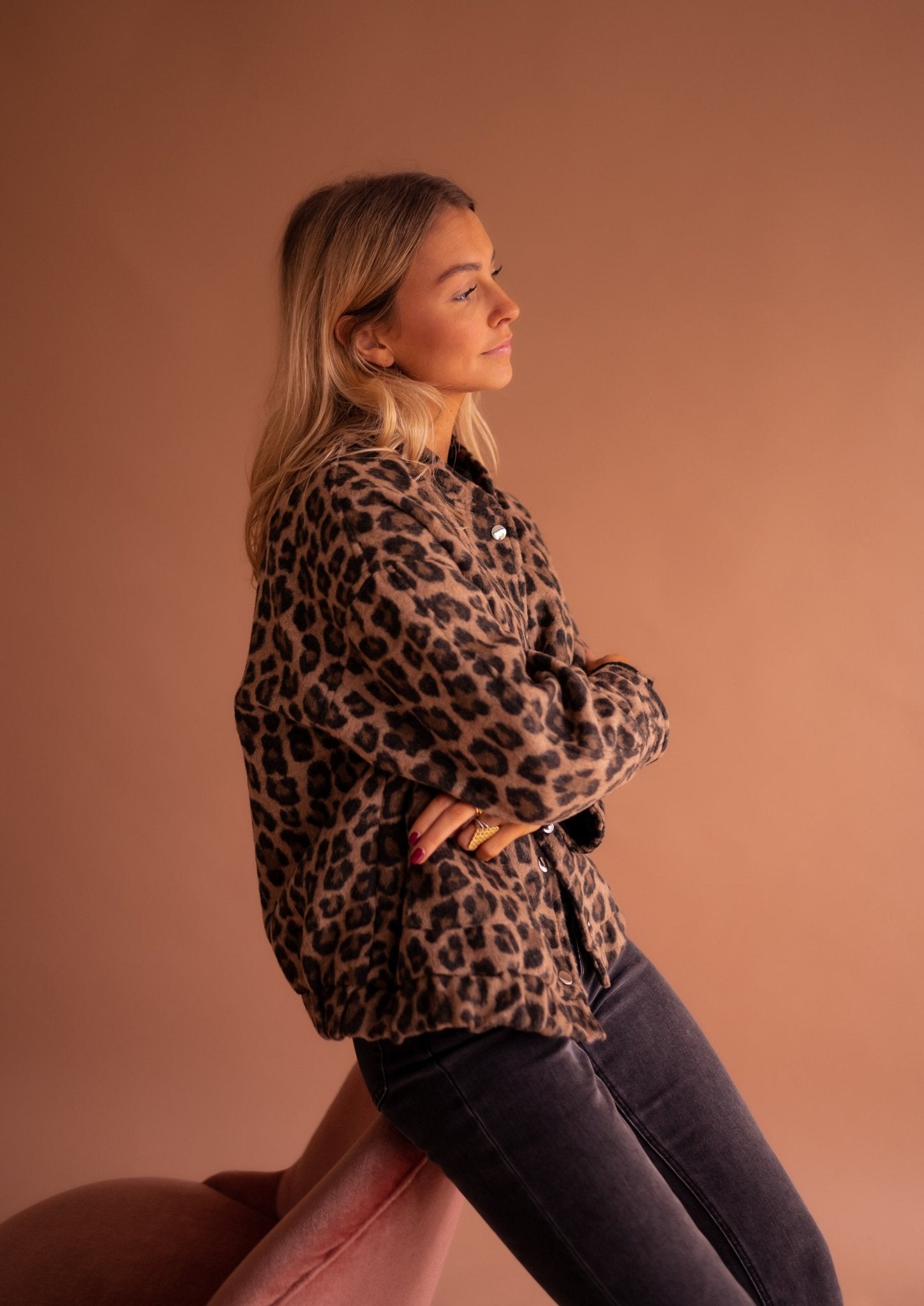 OLIVIE | Bunda s leopardím vzorem 6