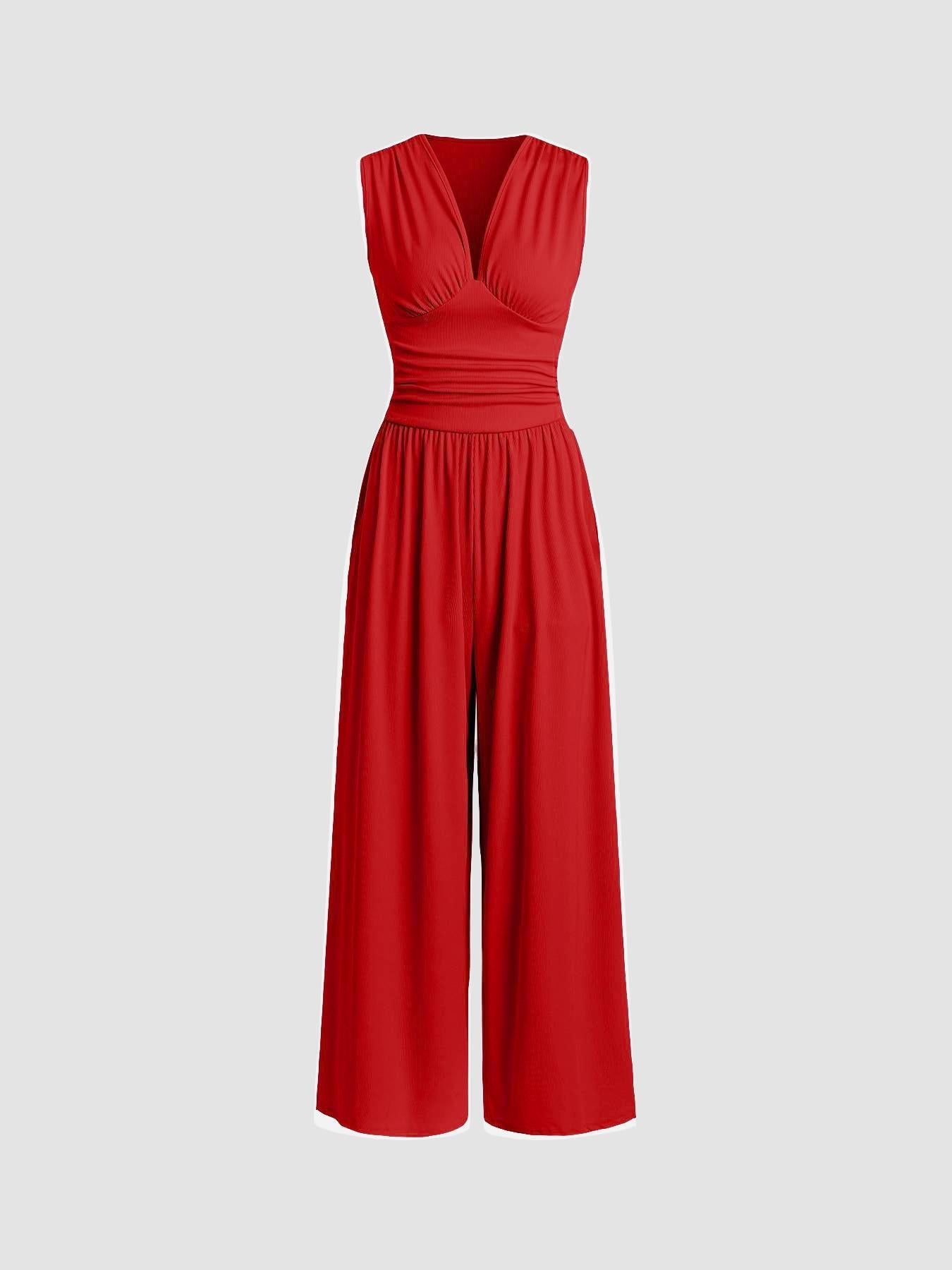 TEREZA | Široký overal bez rukávů 0