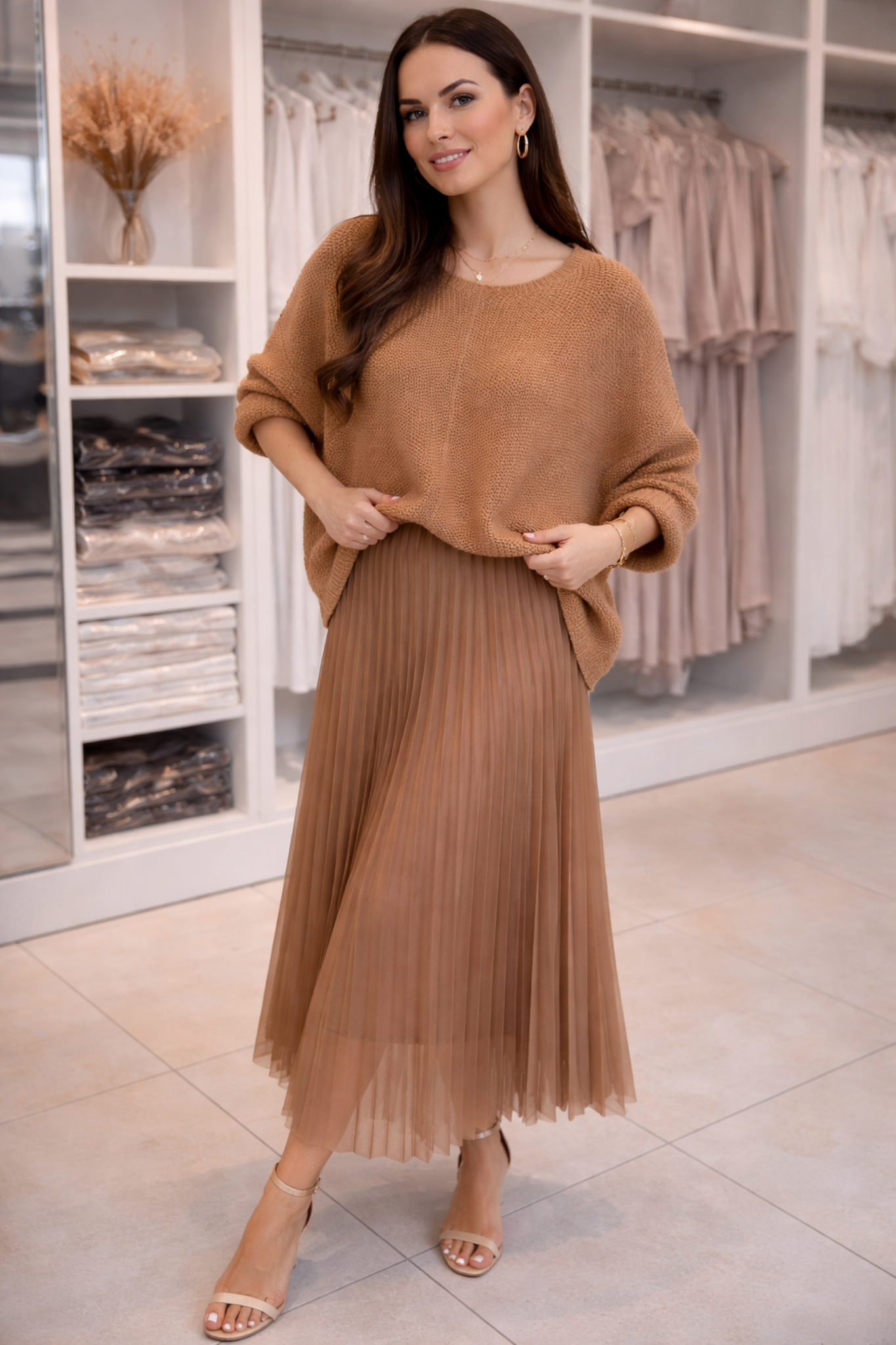 KATEŘINA | Plisovaná sukně s pohodlným materiálem 7
